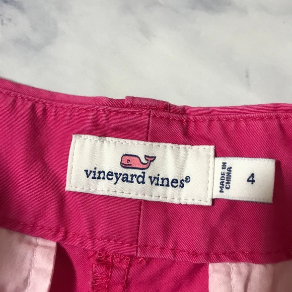 Vineyard Vines Raspberry Pink Dayboat Shorts 5" - Picture 6 of 8